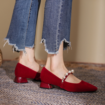 超美法式日常可穿婚鞋伴娘鞋