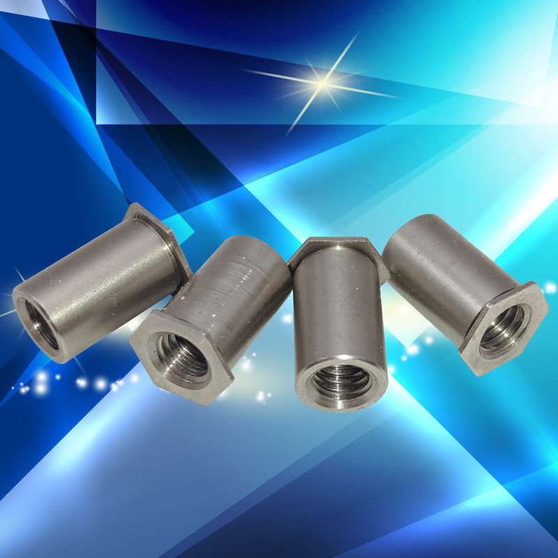 304不锈钢六角压铆螺母柱