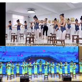 茶飘香舞蹈凳子实木方凳白盏茶妤道具凳子茶具茶飘香舞蹈演出服