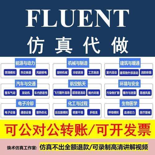 代做fluent燃烧、DPM离散相、气粒两相流动，CFD-POST后处理
