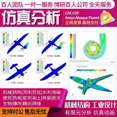 Virtual Testing? FEA FEM? CAE CFD? ?MBD DDS彷真分析代做