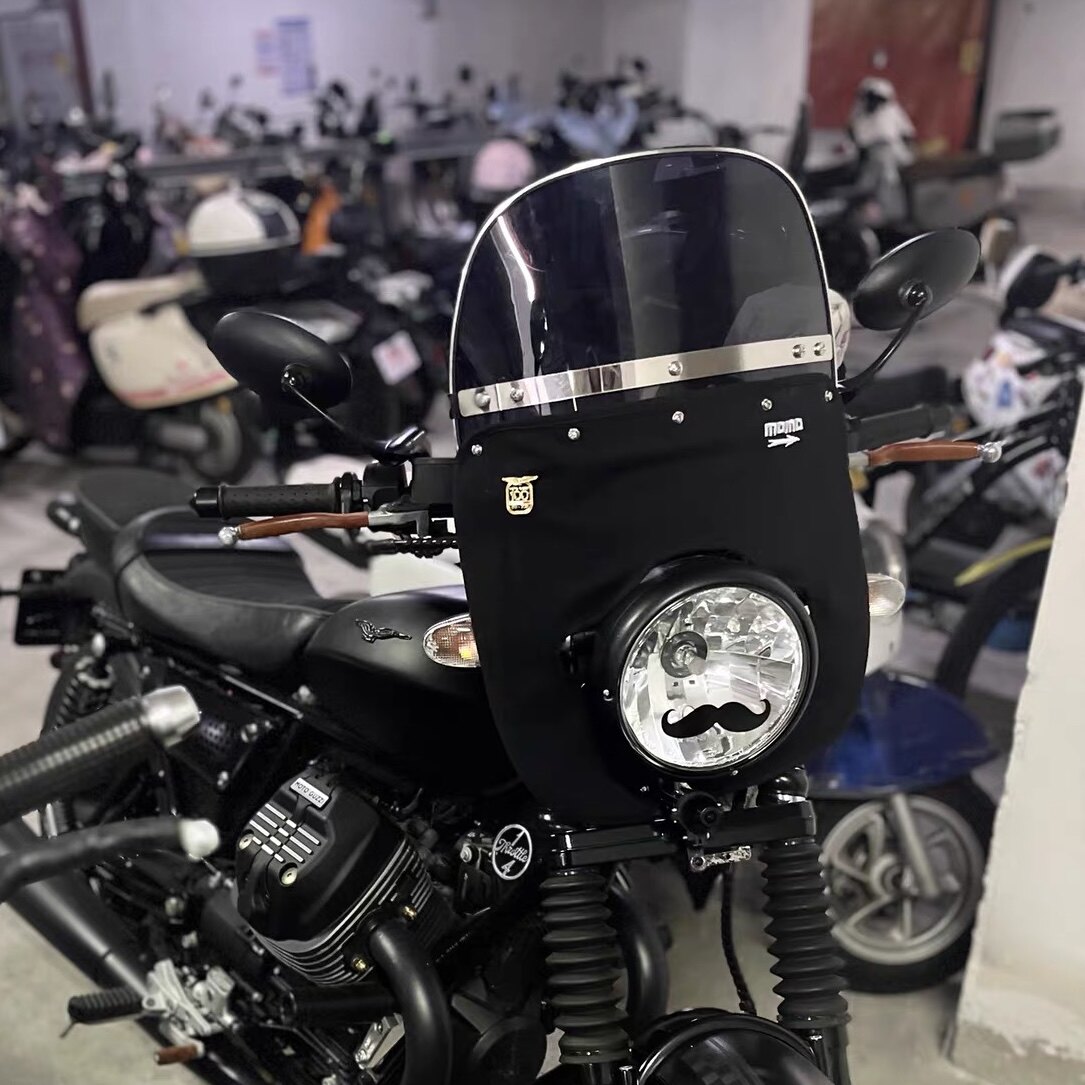 长江650B 700B 750边三轮复古风挡  鑫源400 500侉子挡风玻璃罩