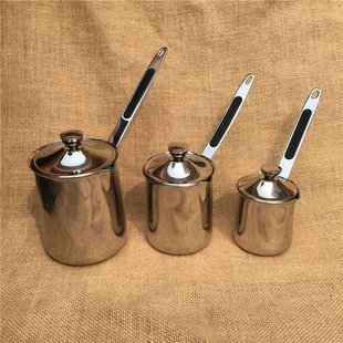 煮奶锅奶缸 煮焦糖壶 土耳其咖啡壶 304不锈钢带手柄咖啡壶