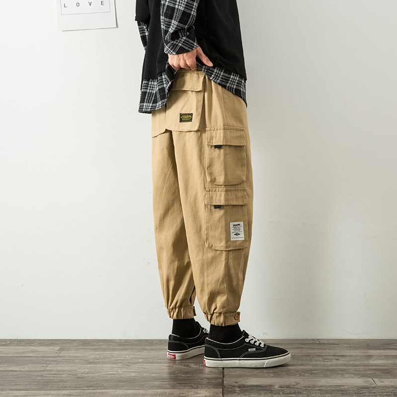 Casual long pants men's autumn and winter Korean bodywear slacks