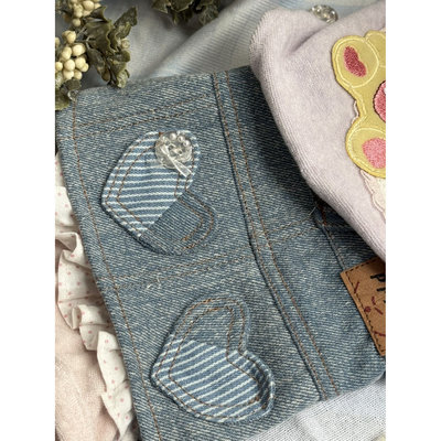 PPPIG 爱心复古辣妹牛仔裙 博美马尔济斯约克夏西高地宠物服饰