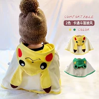 Детский ветрозащитный осенний плащ для выхода на улицу, флисовое одеяло, детская накидка, увеличенная толщина