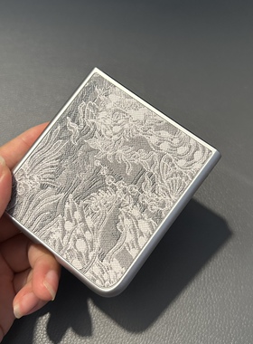 适用小米MIXFlip手机壳华为novaFlips荣耀MagicVFlip2折叠屏OPPOfindN3flip保护壳刺绣Pocket2皮纹vivoX Flip