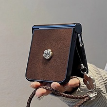 适用三星W25小折叠屏GalaxyZflip6/7手机壳带中轴小米mix荣耀MagicV Flip2保护壳摩托罗拉Razr50460Ultra外壳