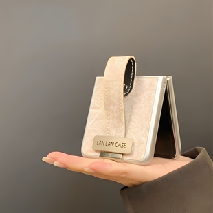 Flip2保护套三星zFlip7 防滑防摔适用华为pocket2秋款 PuraX牛仔布novaFlip手机壳膜一体小米mix荣耀MagicV