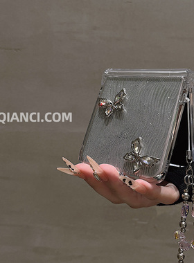 适用华为pocket2折叠屏PuraX手机壳膜一体novas三星flip6小米mixflip立体蝴蝶moto50荣耀Vflip气质女W25硬壳