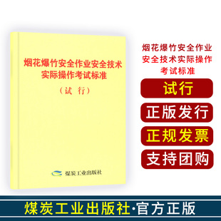 烟花爆竹安全作业安全技术实际操作考试标准试行9787502047825煤炭工业出版 社