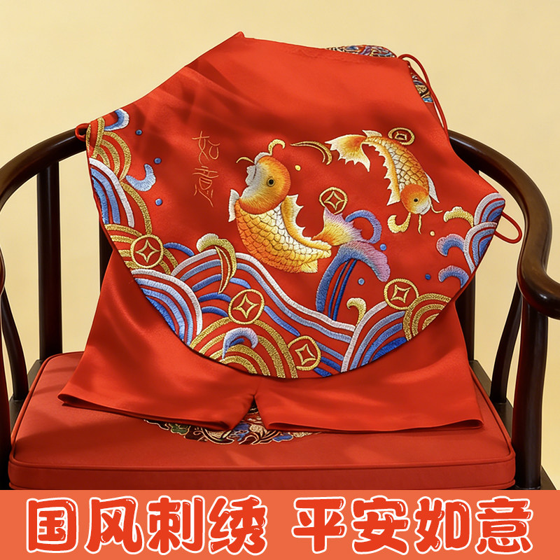 【端午礼物】婴儿全刺绣肚兜礼盒装宝宝周岁抓周服满月百天宴礼服