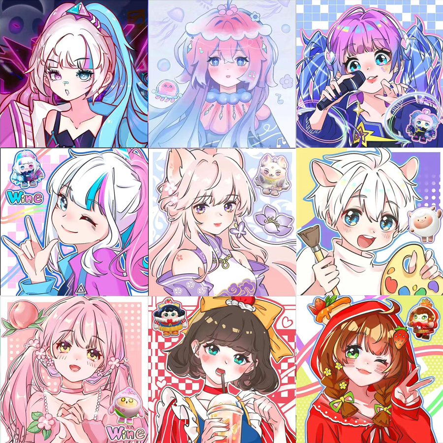 蛋仔派对卡通动漫手工钻石贴画