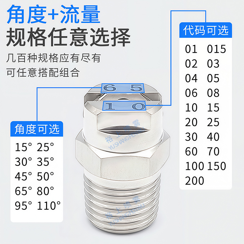 316不锈钢扇形喷嘴高压清洗机