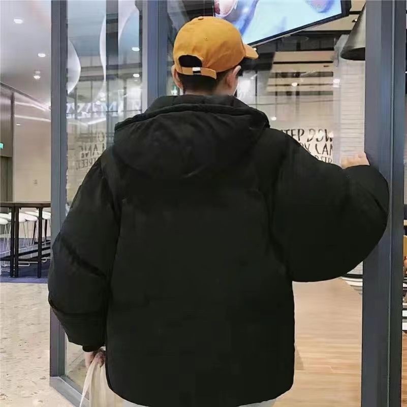 棉衣男冬季加厚保暖学生连帽羽绒棉服男士韩版修身潮ins棉袄外套