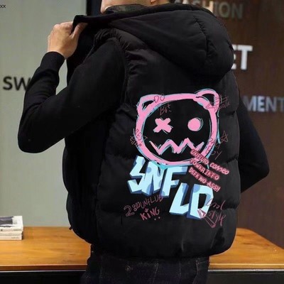 冬季羽绒棉马甲背心男外穿无袖坎肩保暖马夹学生外套韩版潮流宽松