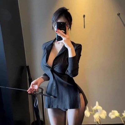 隐欲goddes「酥桃」空姐服秘书性感网红主播女警制服角色扮演套装