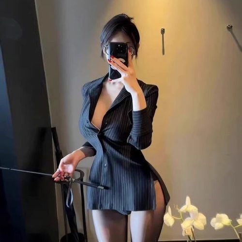 隐欲goddes「酥桃」空姐服秘书性感网红主播女警制服角色扮演套装