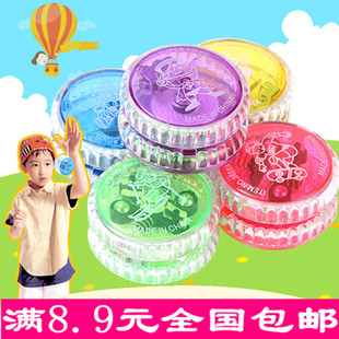 儿童塑料发光悠悠球专业炫光溜溜球带球绳地摊玩具