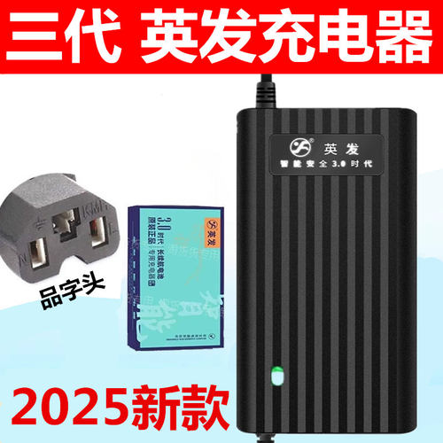 英发铅酸智能电动车充电器