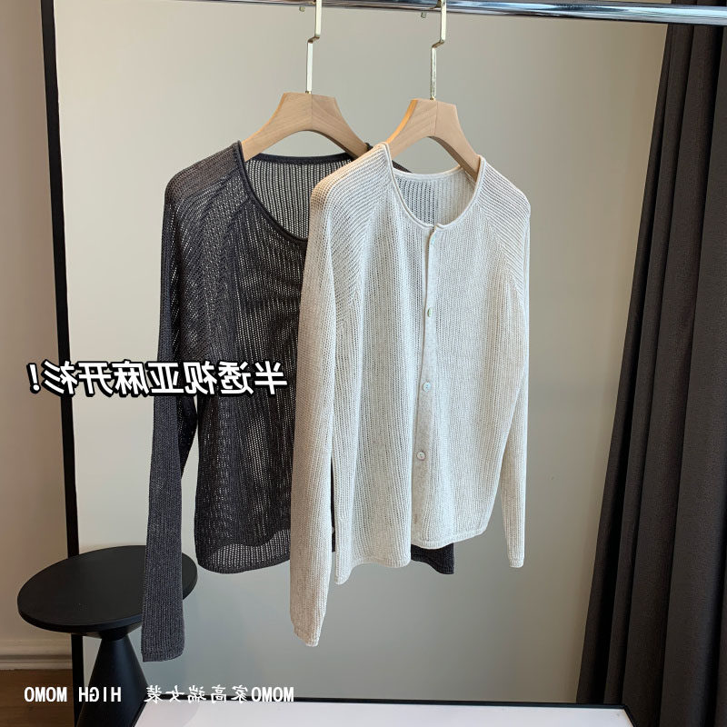 上衣慵懒镂空针织开衫防晒空调衫