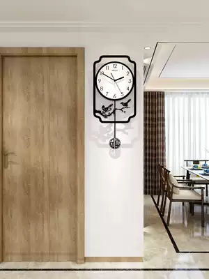 Mercer new Chinese clock wall clock living room personality creative fashion modern simple atmosphere decoration home clock