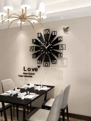 Creative trend clock wall clock living room modern simple mute decoration atmospheric personality art clock home fashion