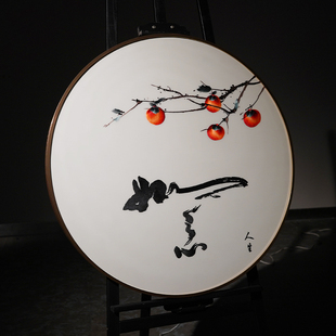 新中式 饰 苏绣成品挂画事事如意三联纯手工刺绣玄关客厅沙发卧室装