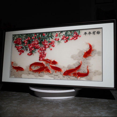 纯手工刺绣苏绣挂画送上门包安装