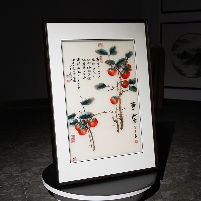 苏绣成品事事如意纯手工刺绣客厅艺术品挂画新中式单幅带框装饰画,居家布艺,苏绣,淘宝优惠券,粉丝福利购,淘宝优惠卷