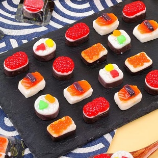 寿司可爱创意造型果汁QQ橡皮软糖果招待结婚喜糖圣诞儿童零食年货