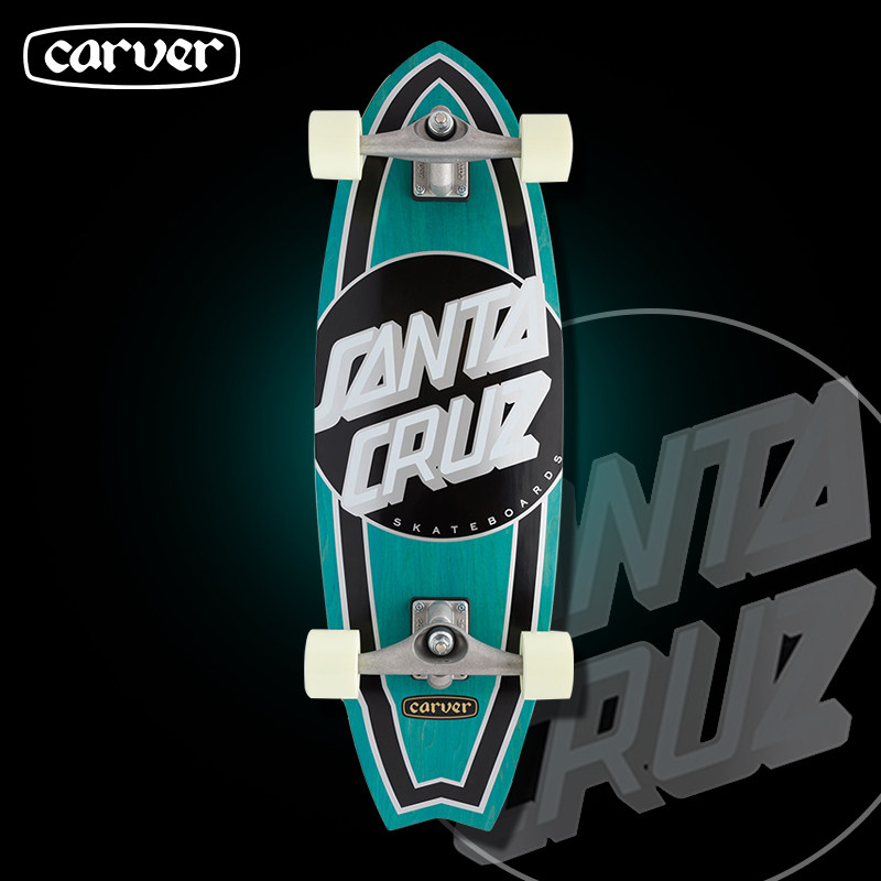 美国carver经典板「蓝色海浪」santa cruz专业陆地冲浪板陆冲路冲