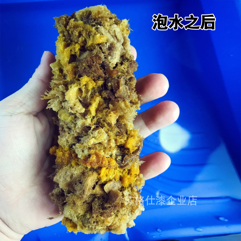 天然海藻绵滚筒加粗老海藻滚筒刷三色珠光艺术漆银箔漆涂料工具刷