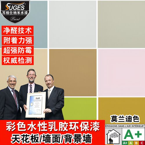苏格仕彩色乳胶漆面漆环保乳胶漆