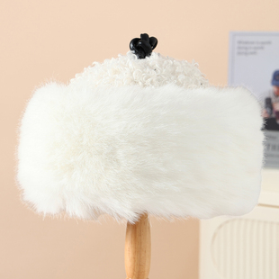 仿貂皮帽子男冬季王爷帽贝勒爷帽保暖水貂皮貂毛狐狸毛羊卷毛皮草