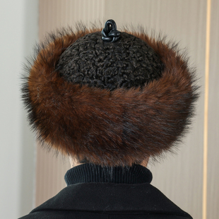 皇帝帽加厚地主帽乾隆帽子男贝勒爷仿狐狸毛帽子满族王爷帽蒙古帽