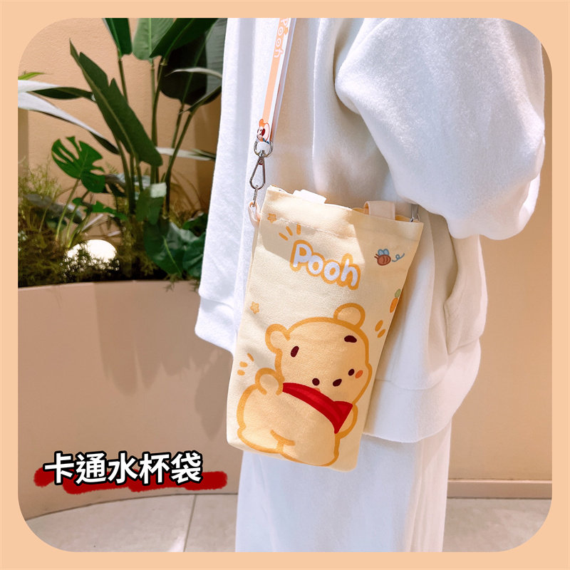 保温杯杯套卡通可爱手提袋帆布袋图片