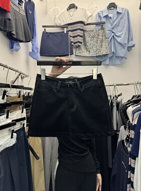 ACS韩版高腰磨砂皮短裙女2025秋季新款百搭显瘦包臀皮裙半身裙潮