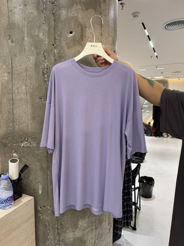 摩登mdeng韩系宽松简约百搭短袖T恤女新款慵懒风休闲上衣夏G7219
