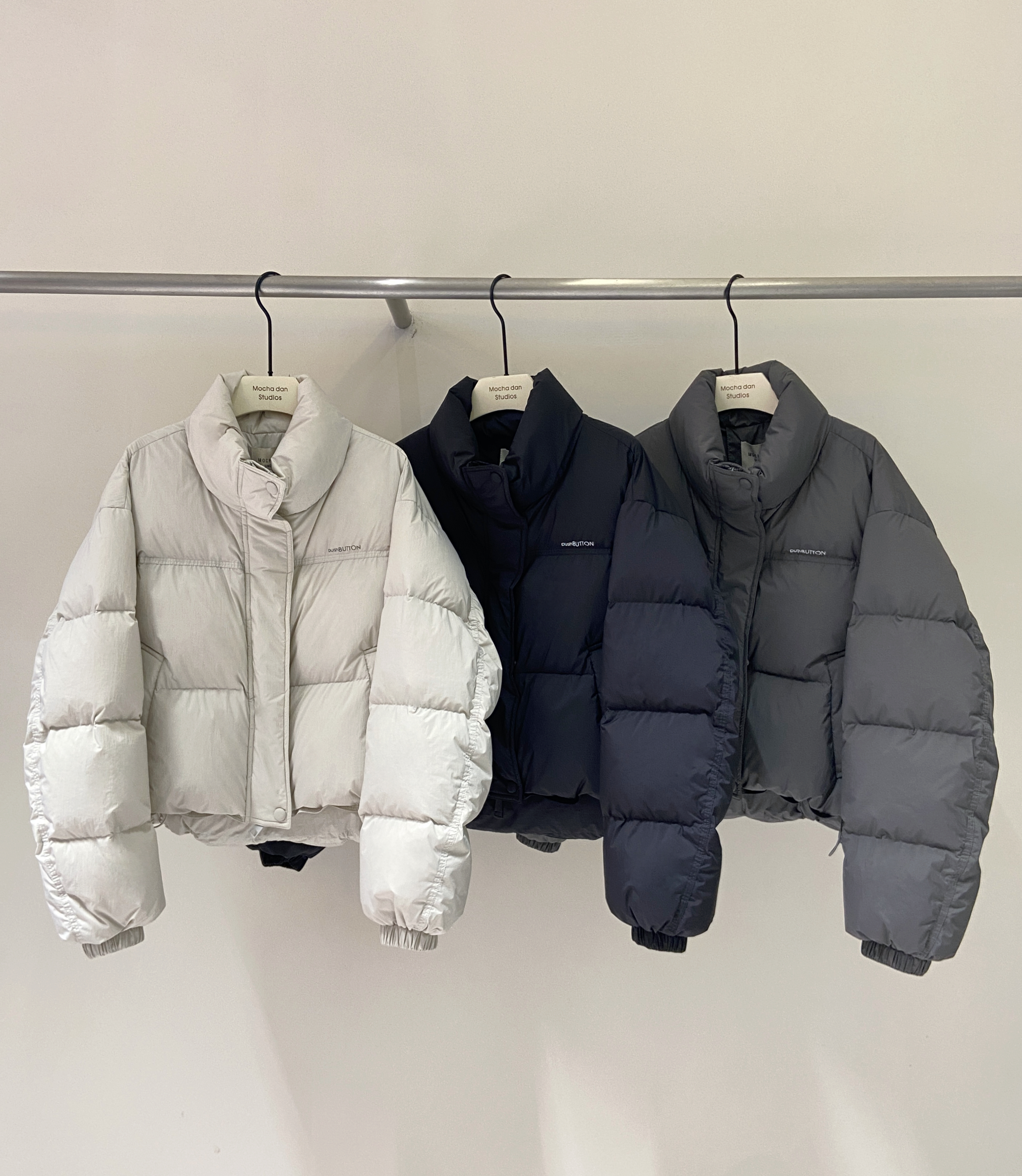 MOCHA DAN韩版立领短款90白鸭绒羽绒服女冬季25新款百搭保暖外套