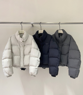 25新款 MOCHA 90白鸭绒羽绒服女冬季 立领短款 百搭保暖外套 DAN韩版