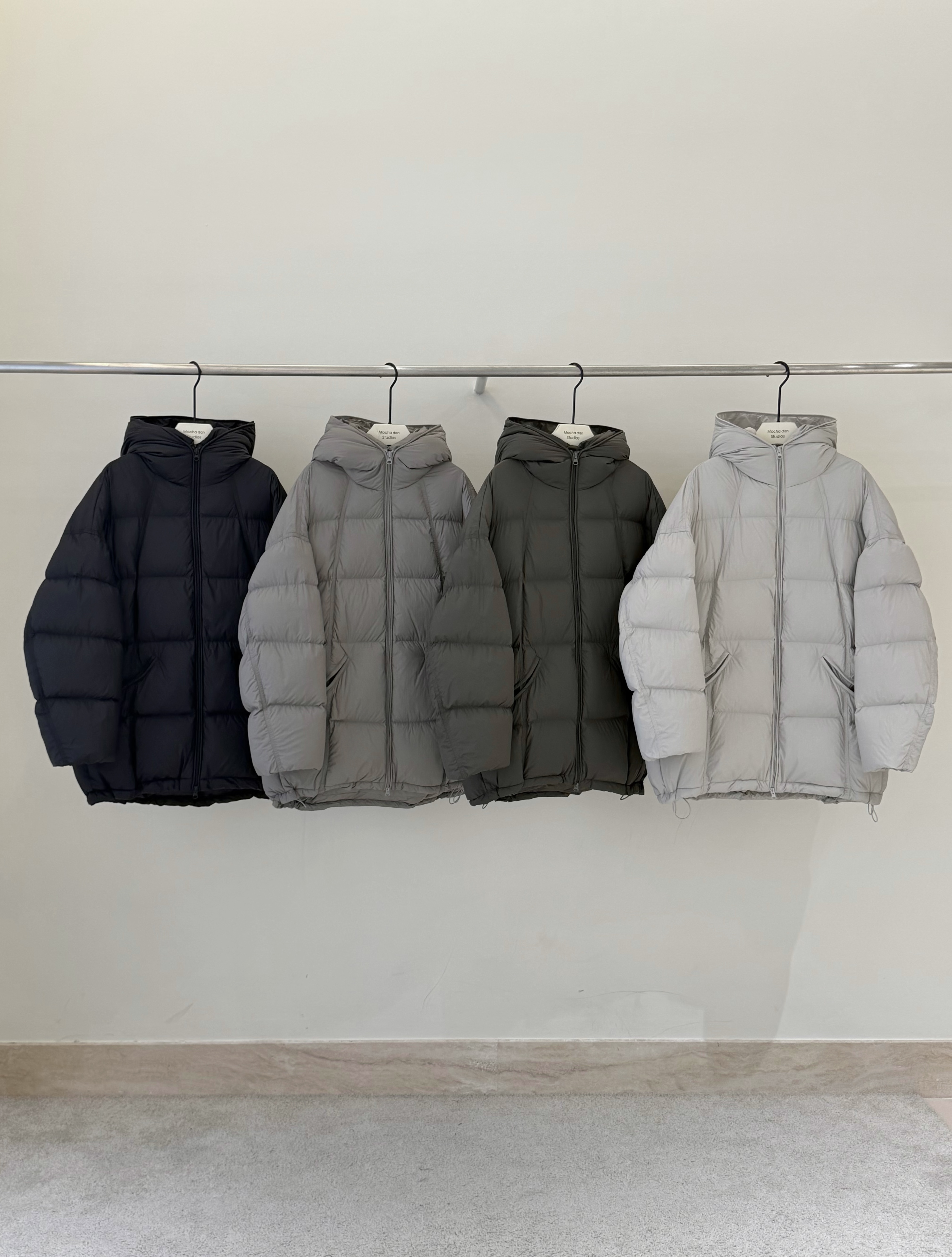 重磅246克MOCHA DAN加厚连帽一手长连帽90白鸭绒羽绒服女冬季外套