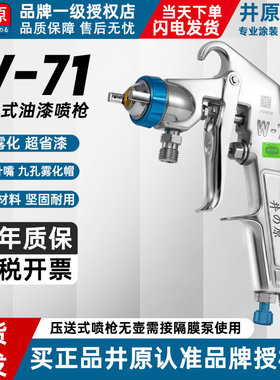 正品井原w-71压送式高雾化喷漆枪