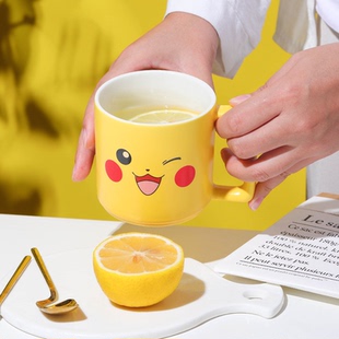 杯子卡通可爱马克杯 宝可梦联名 顺祥陶瓷杯子家用喝水超好看