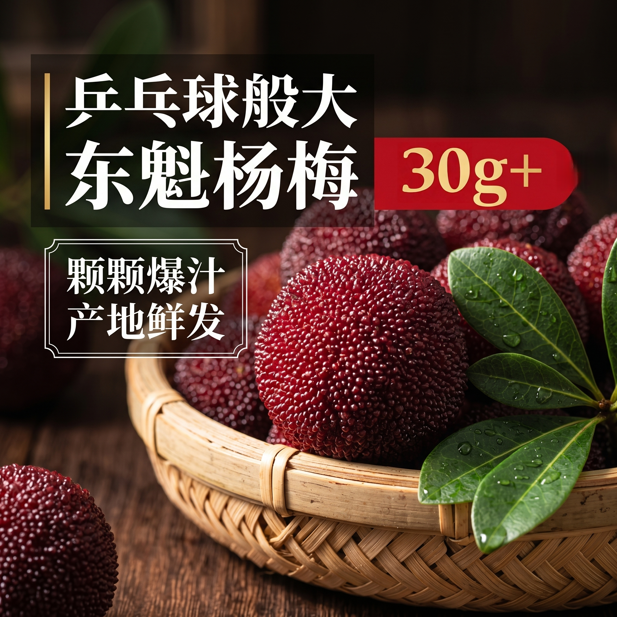 【贡品级】临海东魁杨梅新鲜采摘东魁杨梅自家果园高品质礼盒装