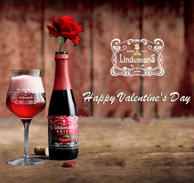 林德曼精酿杯 比利时进口Lindeman专用杯 250ML高脚杯 原装啤酒杯