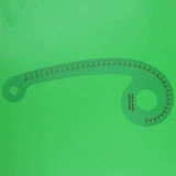 Версия одежды масштабных масштабов 6040 Общедоступная адаптива Правитель Маунтин 6 -Шарктер Прозрачный изогнутый 40 см сортированной линейки