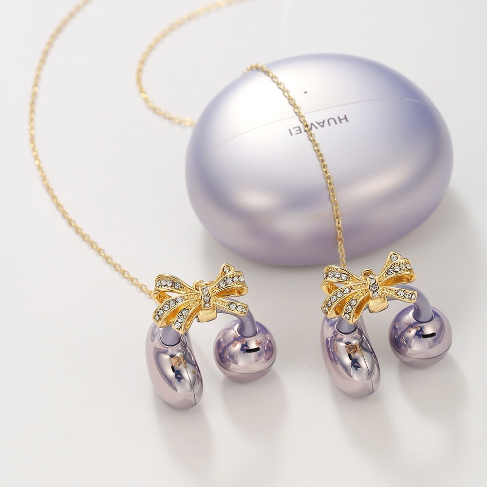 适用于freeclip2华为耳机配饰防丢新款合金蝴蝶锆石爆款耳夹耳线