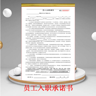 新款 员工入职承诺书无竟业限制单保密协议试用期合同用工协议定制