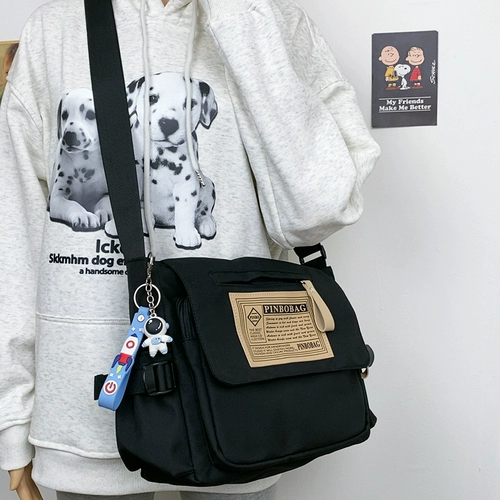 Сумка через плечо подходит для мужчин и женщин, тканевый мешок, ранец, сумка на одно плечо, для средней школы